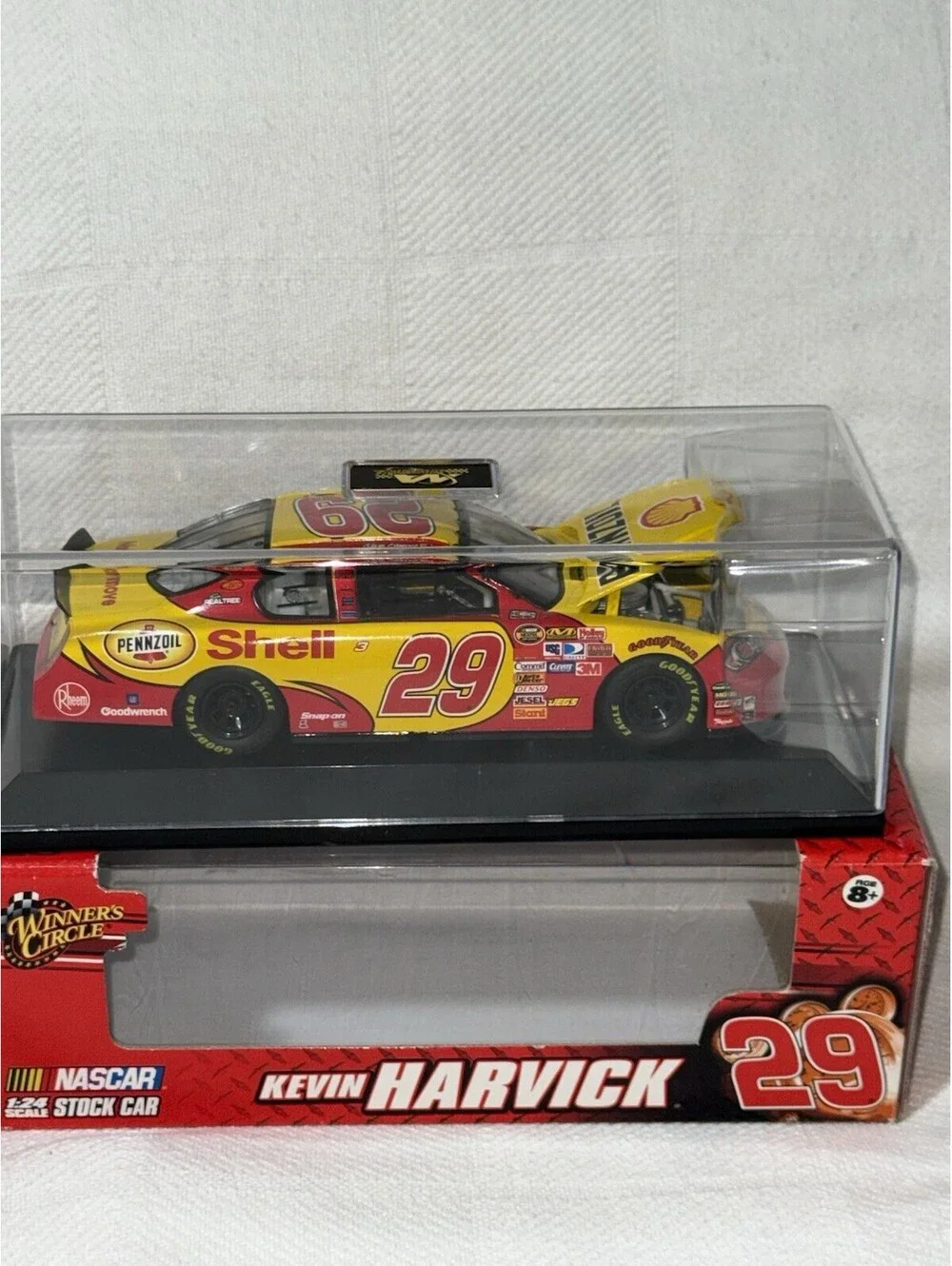 🔥 2007 KEVIN HARVICK SHELL PENNZOIL # 29 OPEN HOOD IN DISPLAY CASE 🔥
